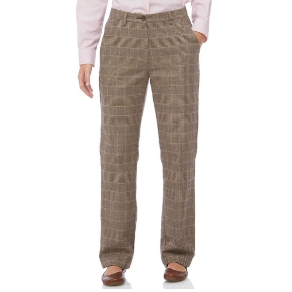 LL Bean classic fit houndstooth trousers - Picture 1 of 13
